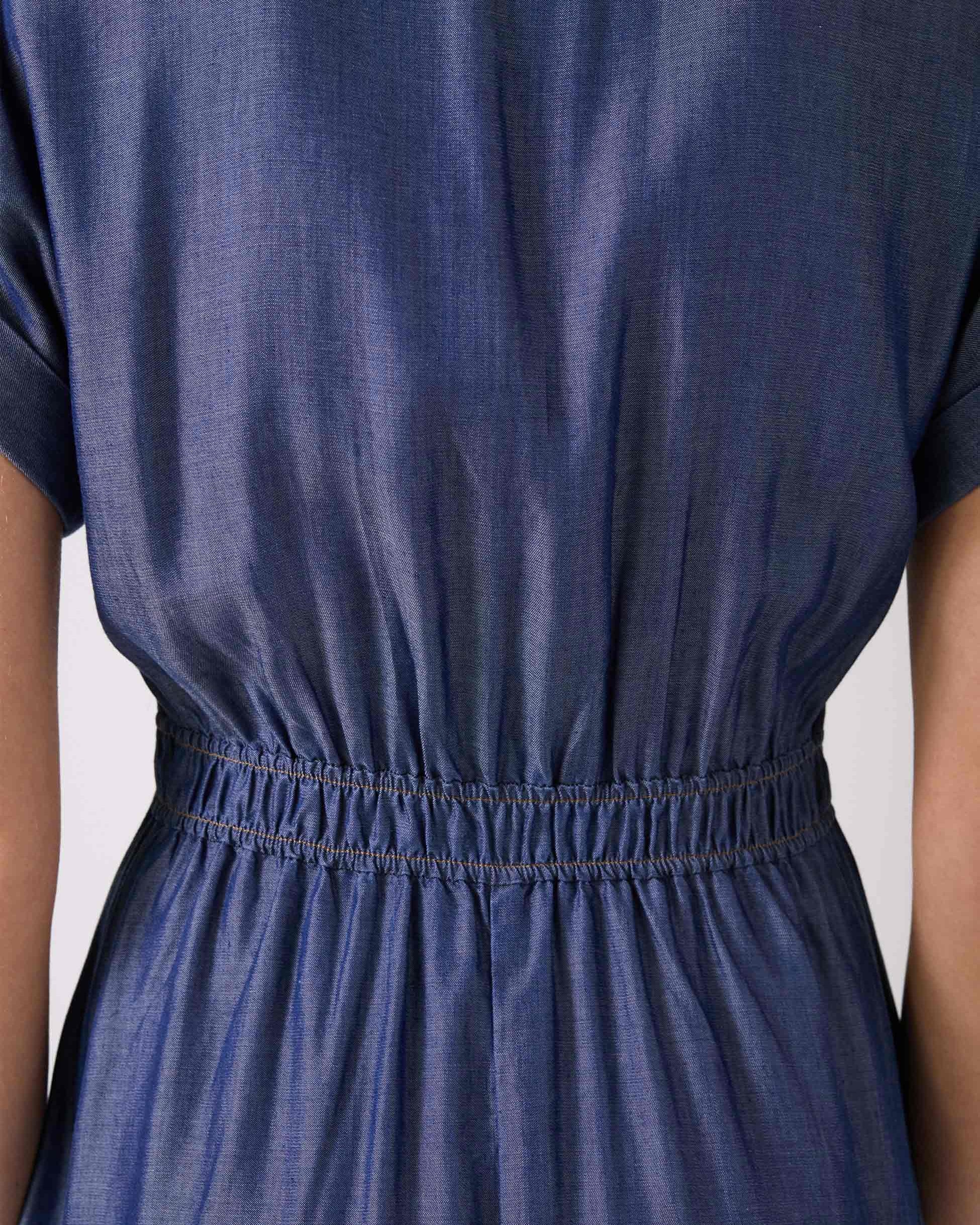 Capri Denim Tencel Dress - Dark Denim