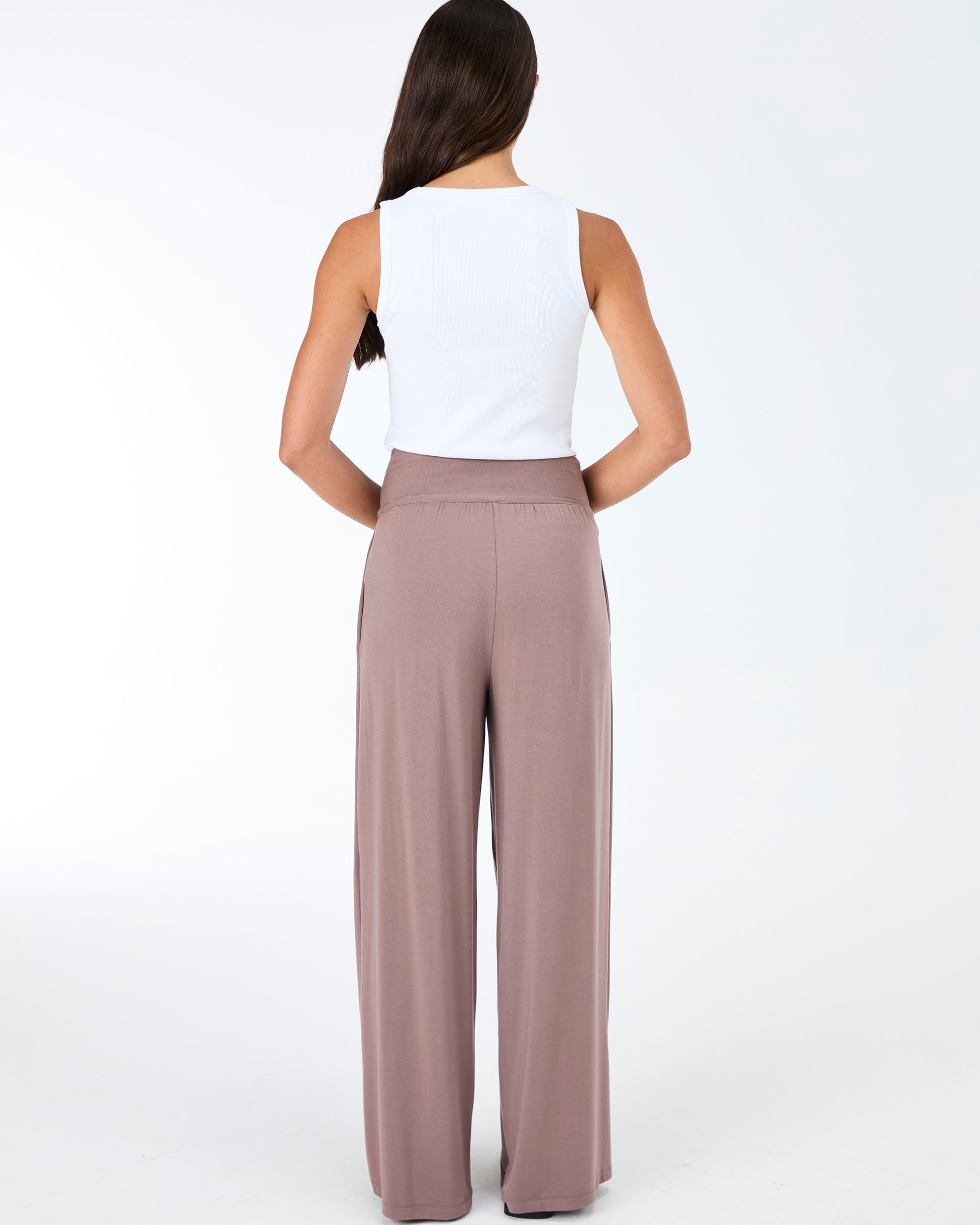 Nomad Modal Wide Leg Pant - Taupe