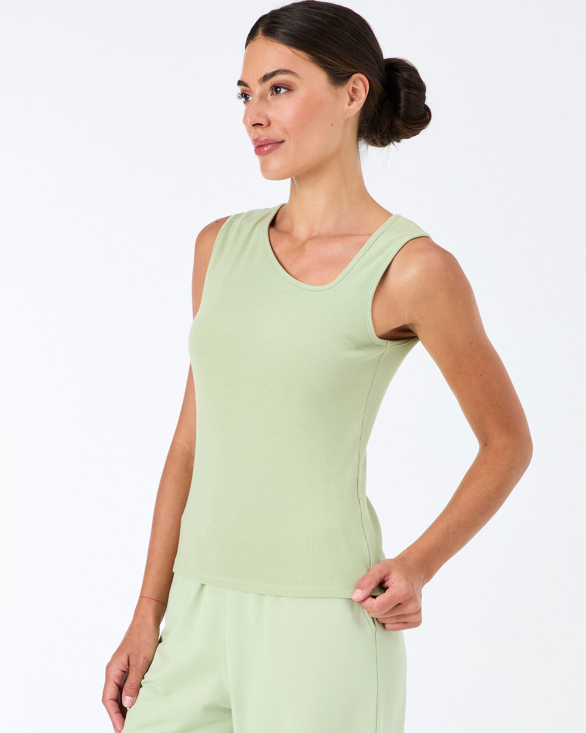 Riva Rib Tank - Matcha