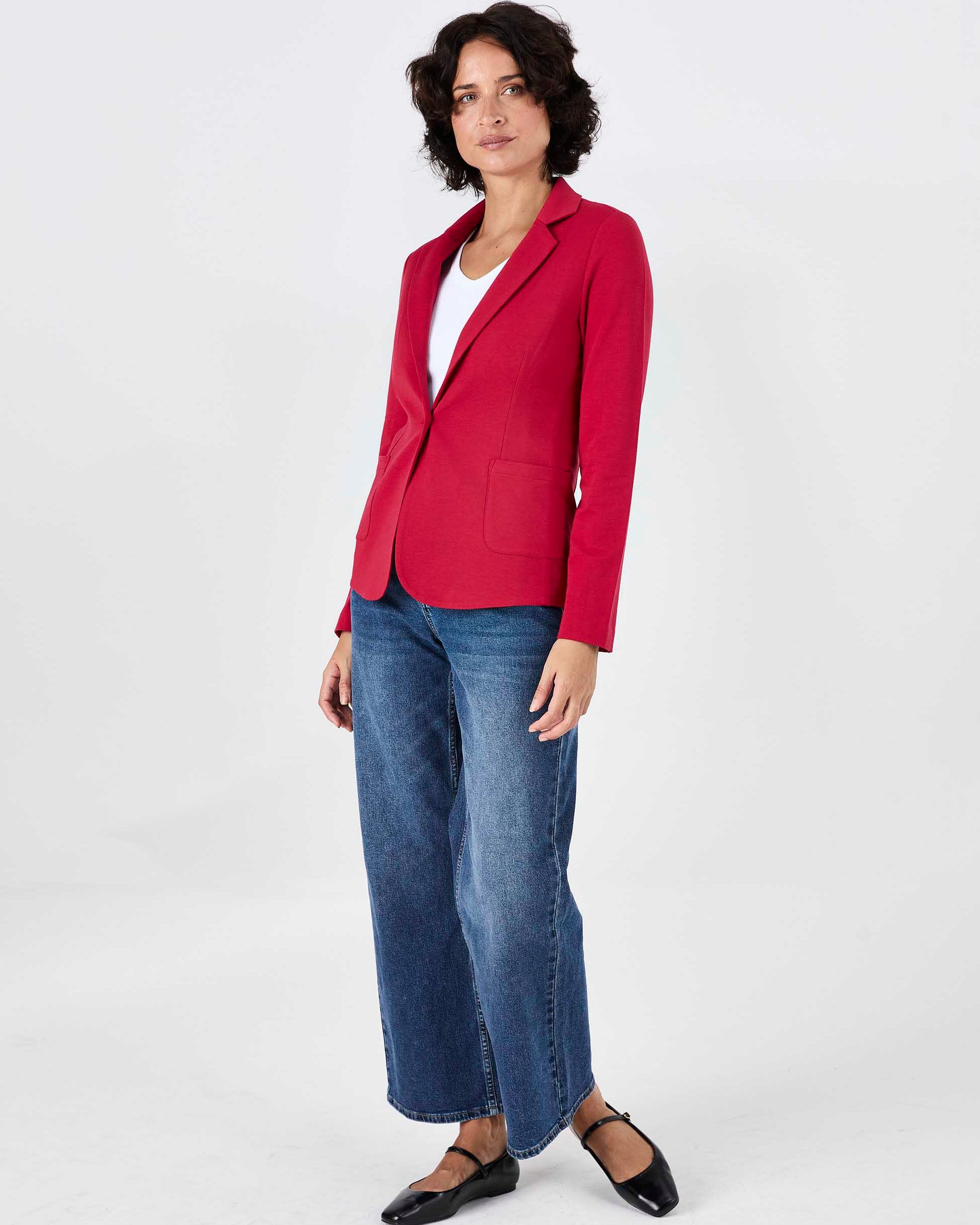 The Classic Jacket - Cherry