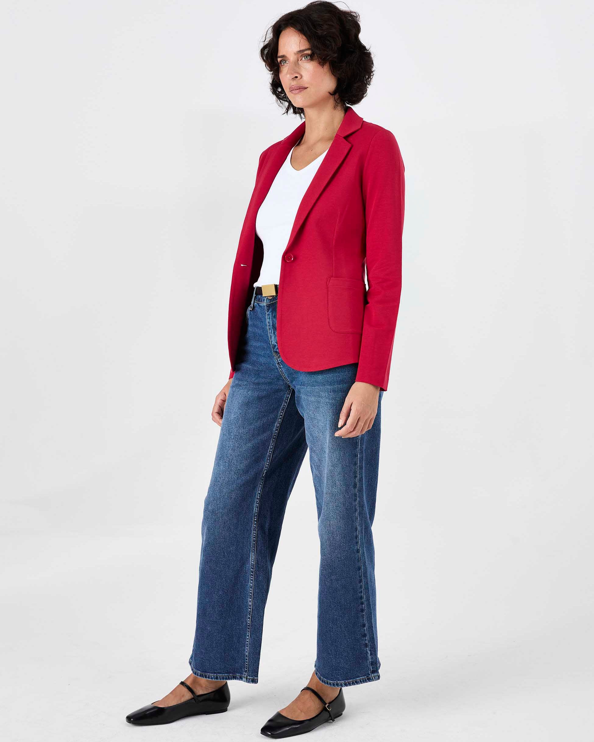 The Classic Jacket - Cherry