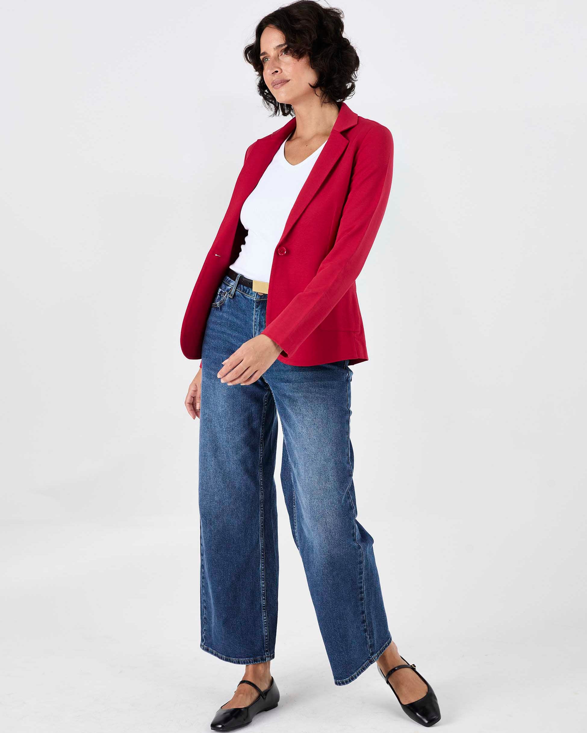 The Classic Jacket - Cherry