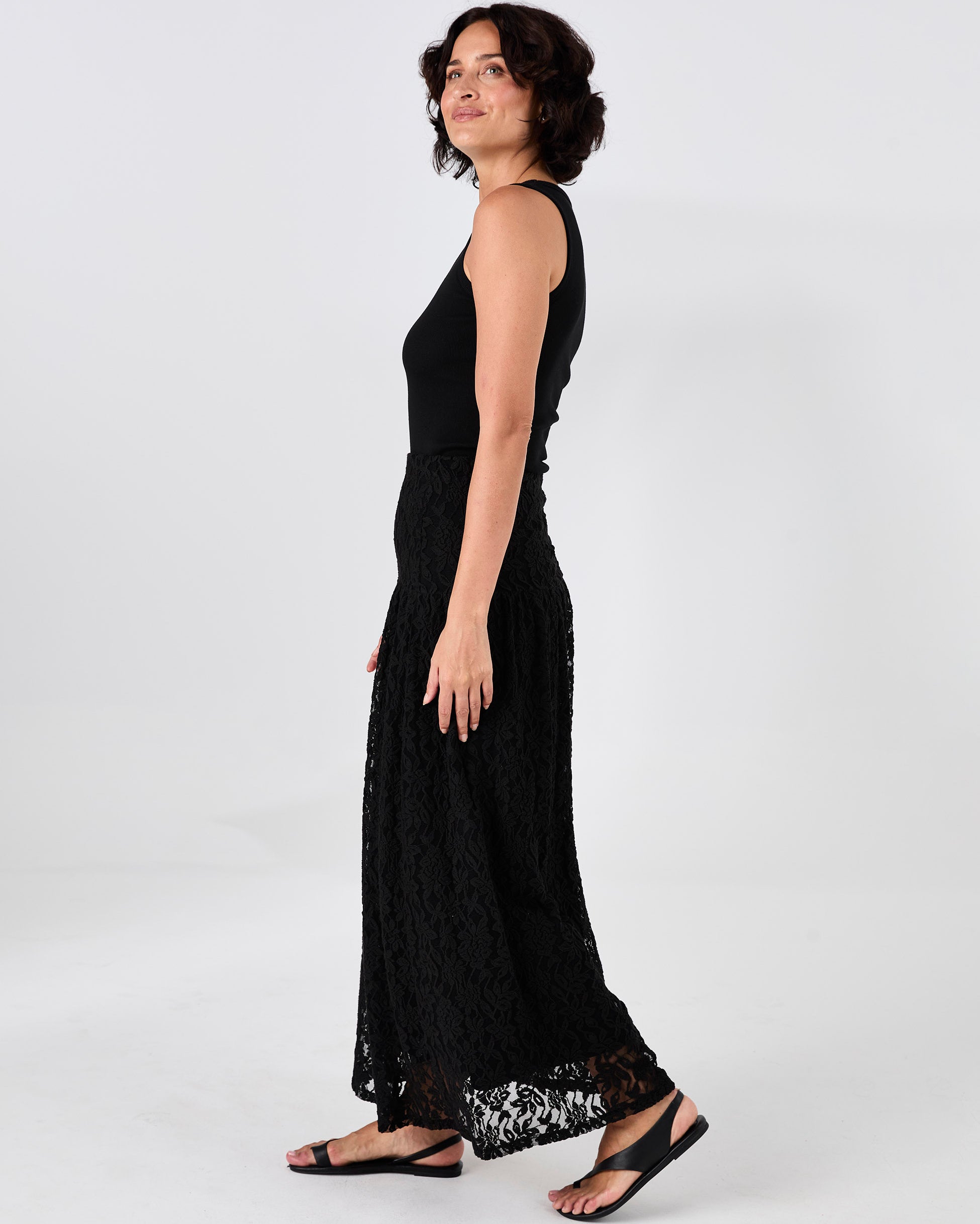 Chantelle Lace Skirt - Black