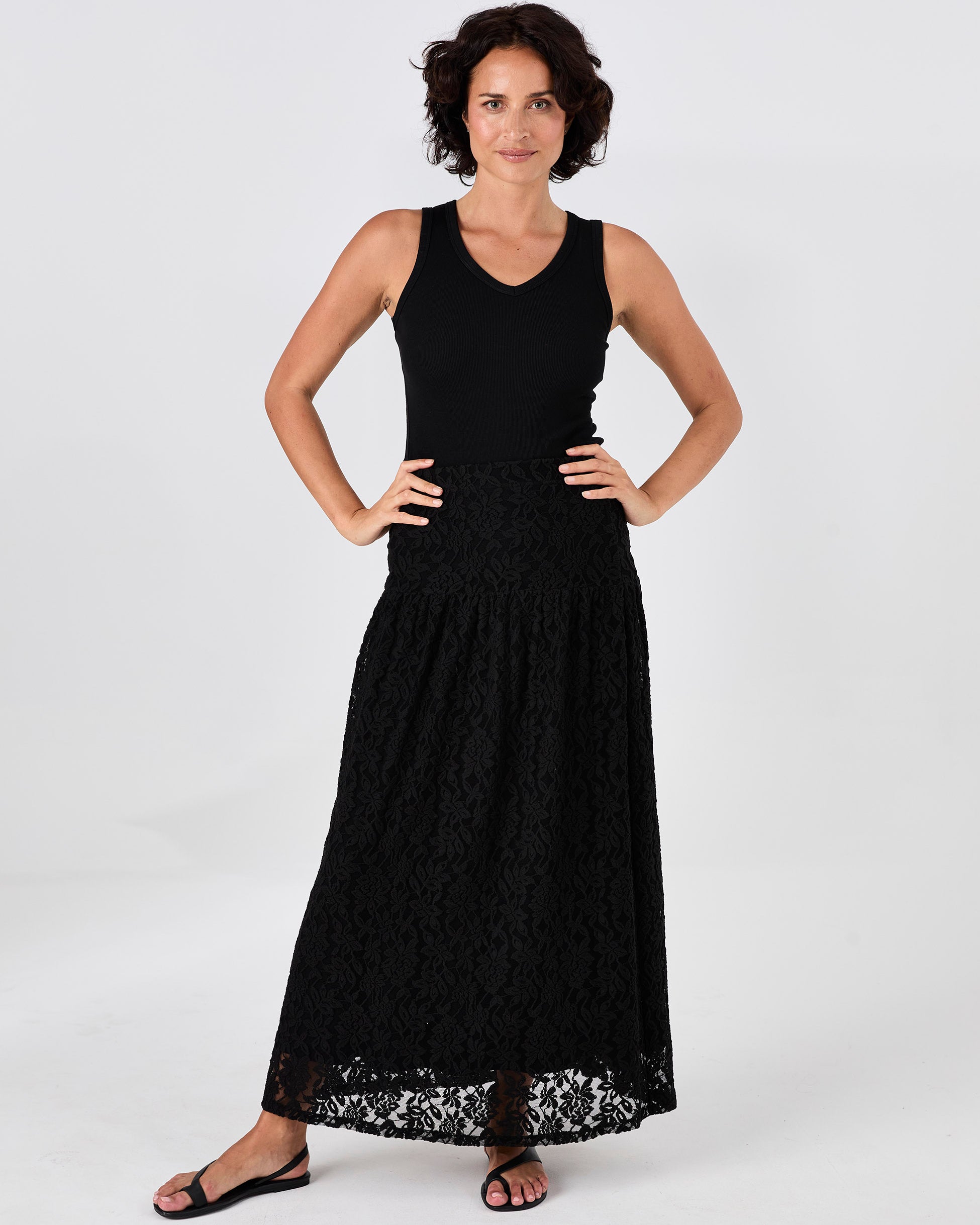 Chantelle Lace Skirt - Black