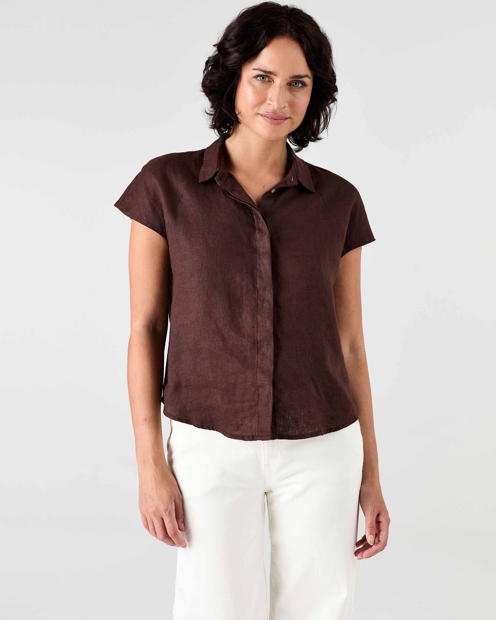 Laurel Linen Shirt - Mocha