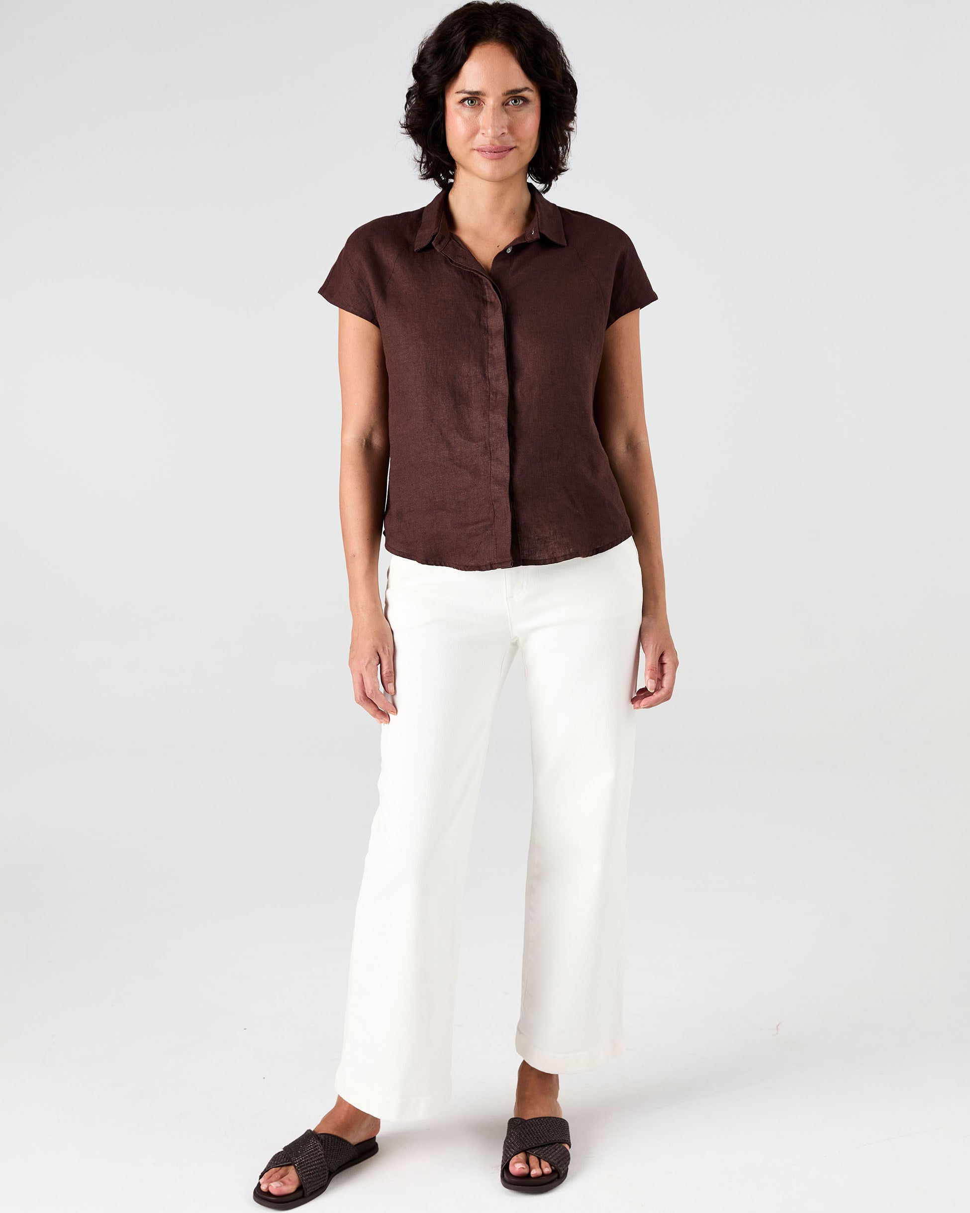 Laurel Linen Shirt - Mocha