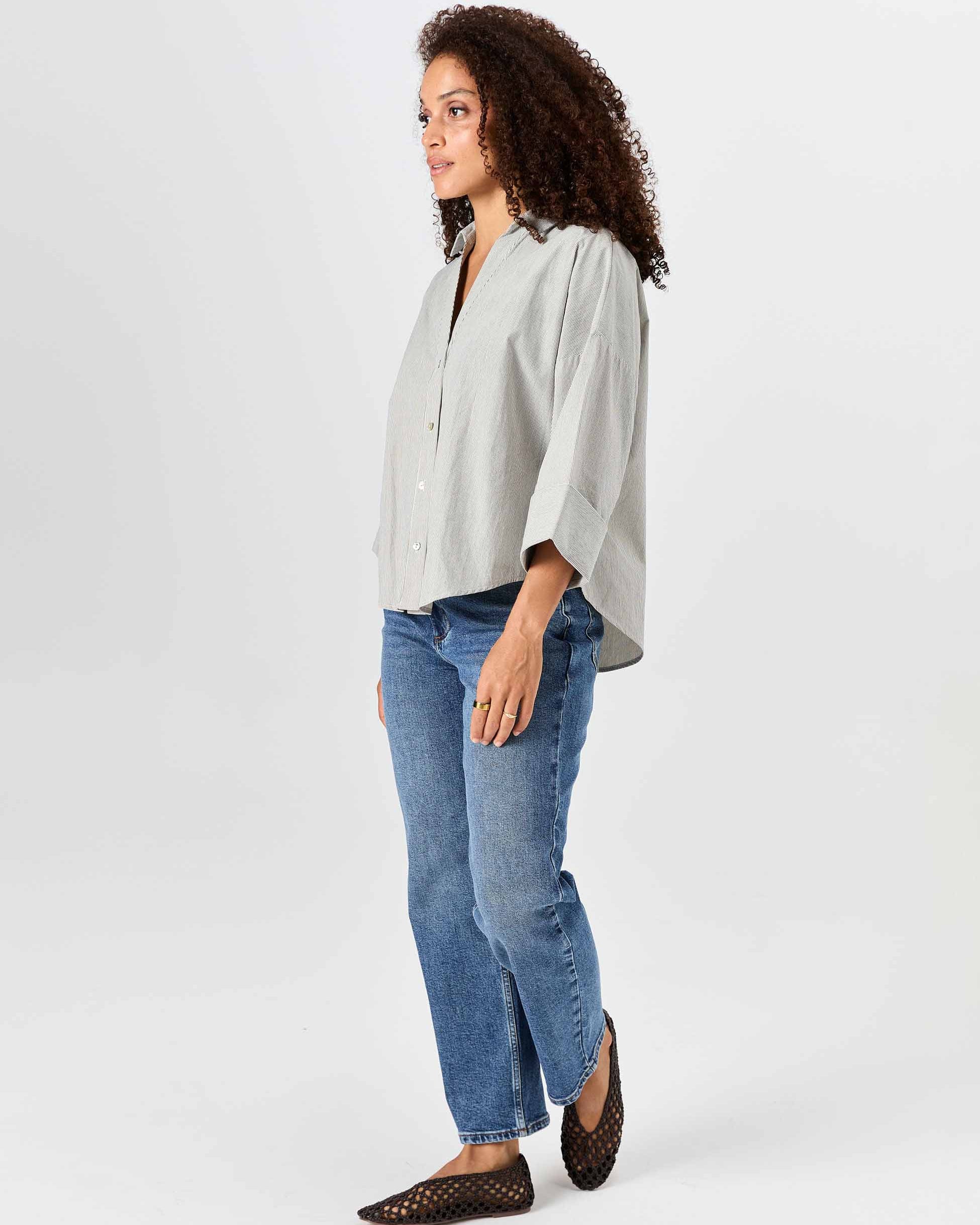 The Element Shirt - Black & White Stripe