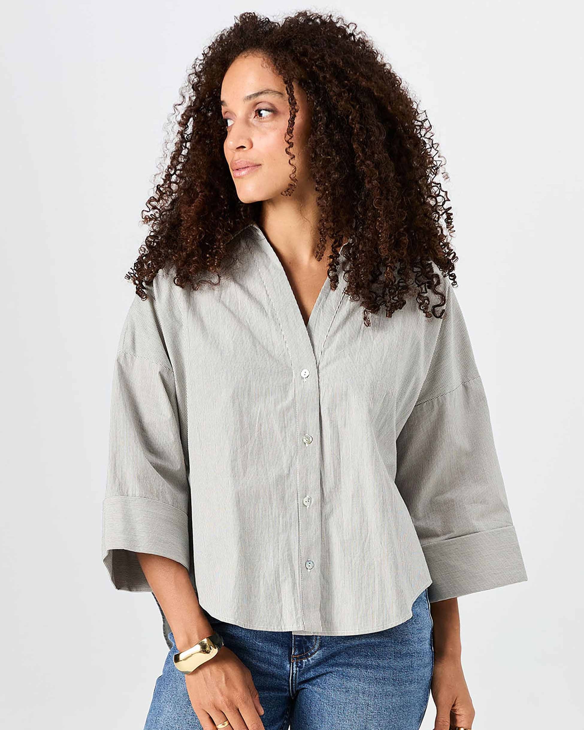 The Element Shirt - Black & White Stripe