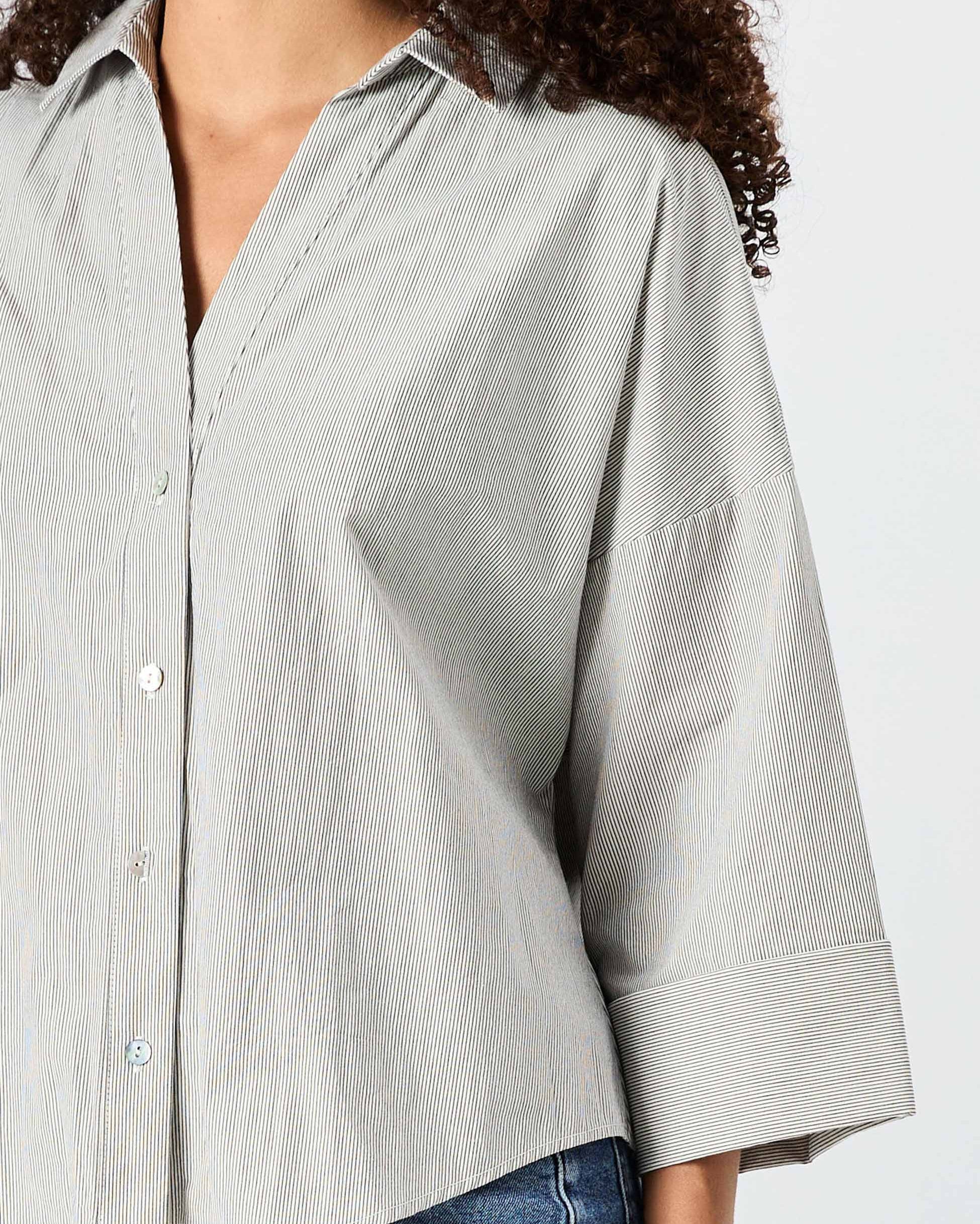 The Element Shirt - Black & White Stripe