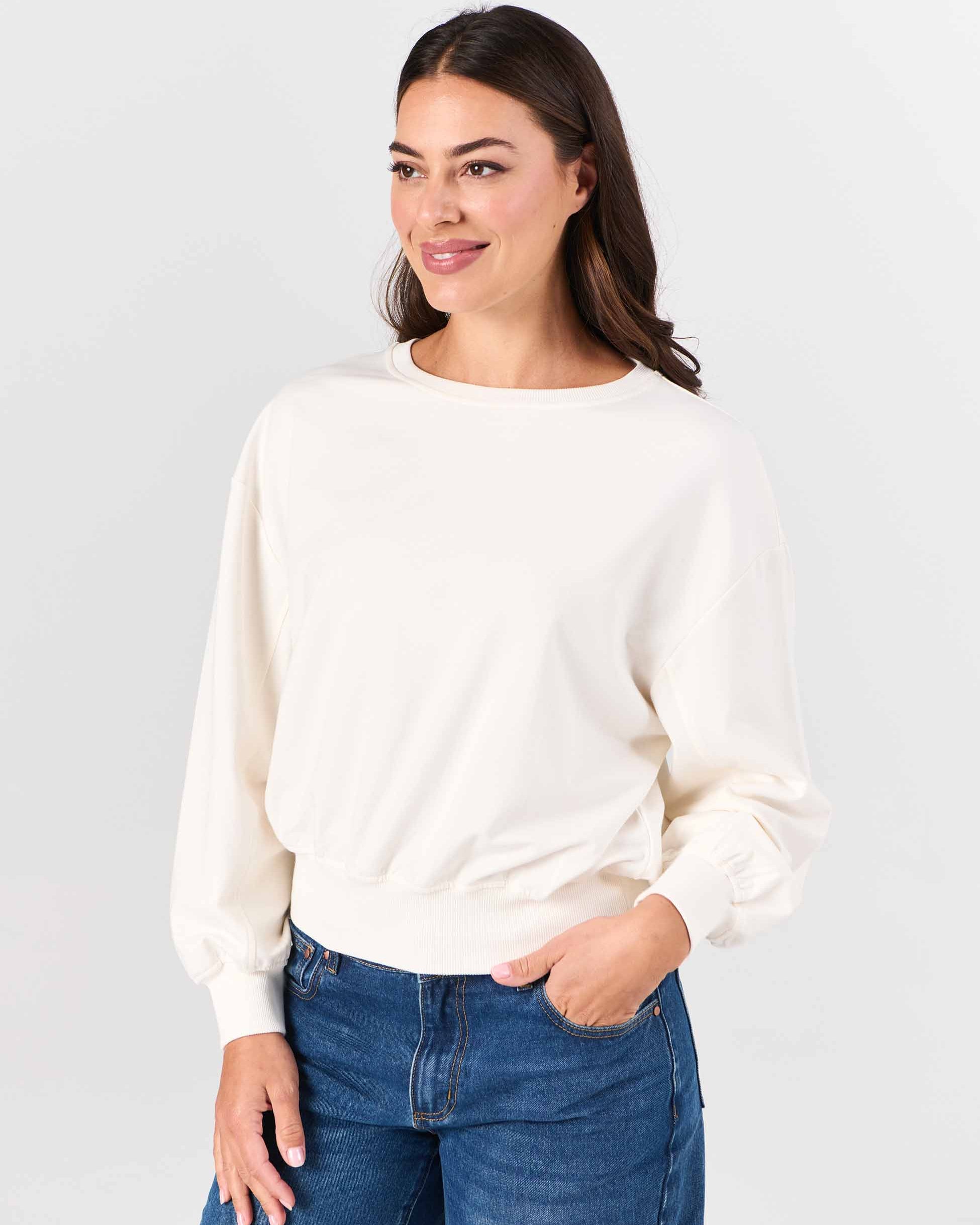 Samara Sweatshirt - Soft White