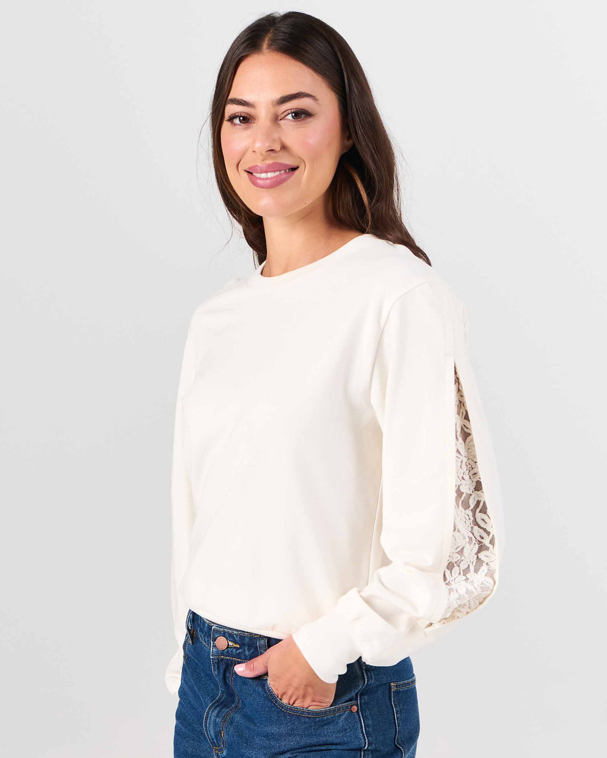 Lucy Sweatshirt - Soft White