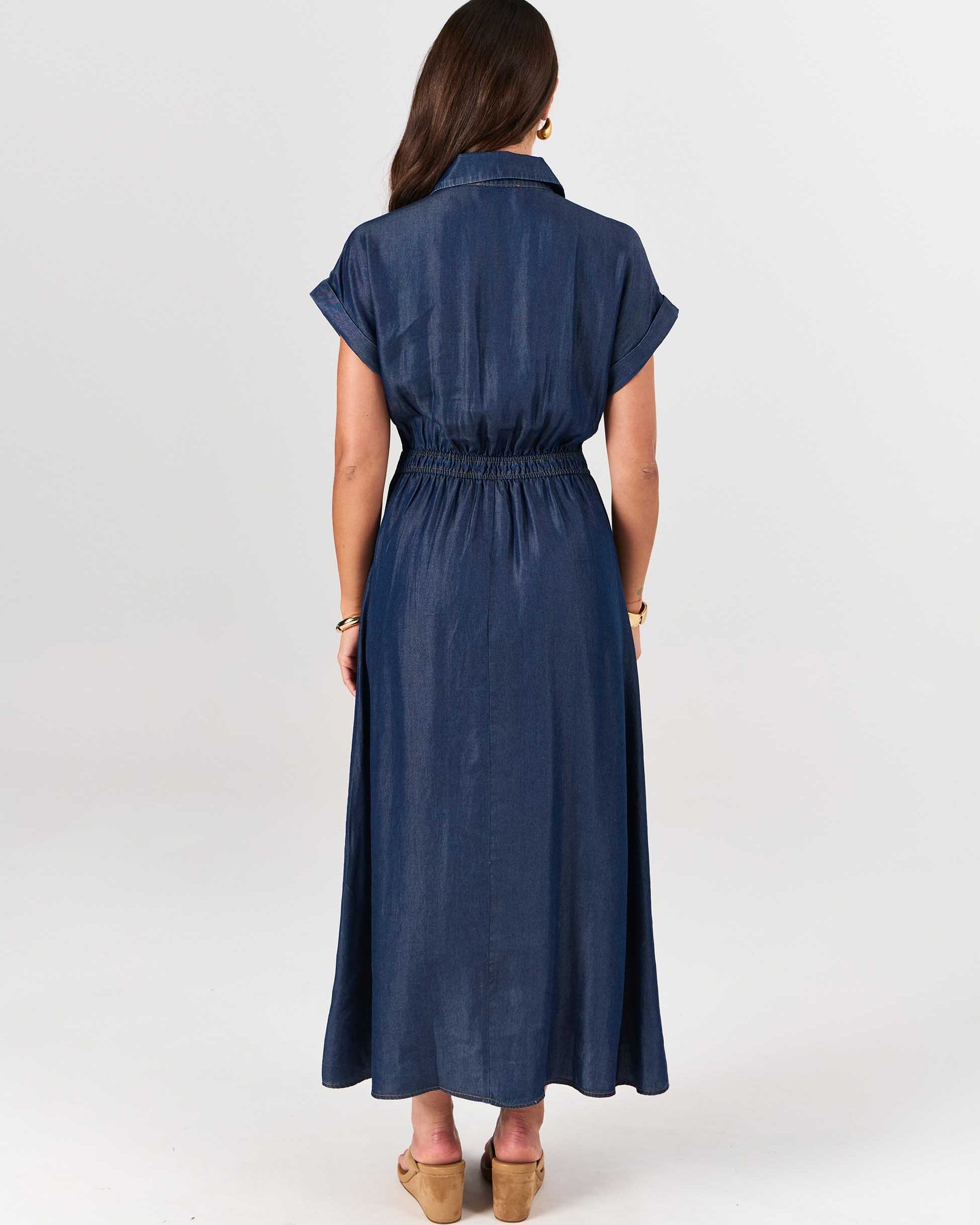 Capri Denim Tencel Dress - Dark Denim