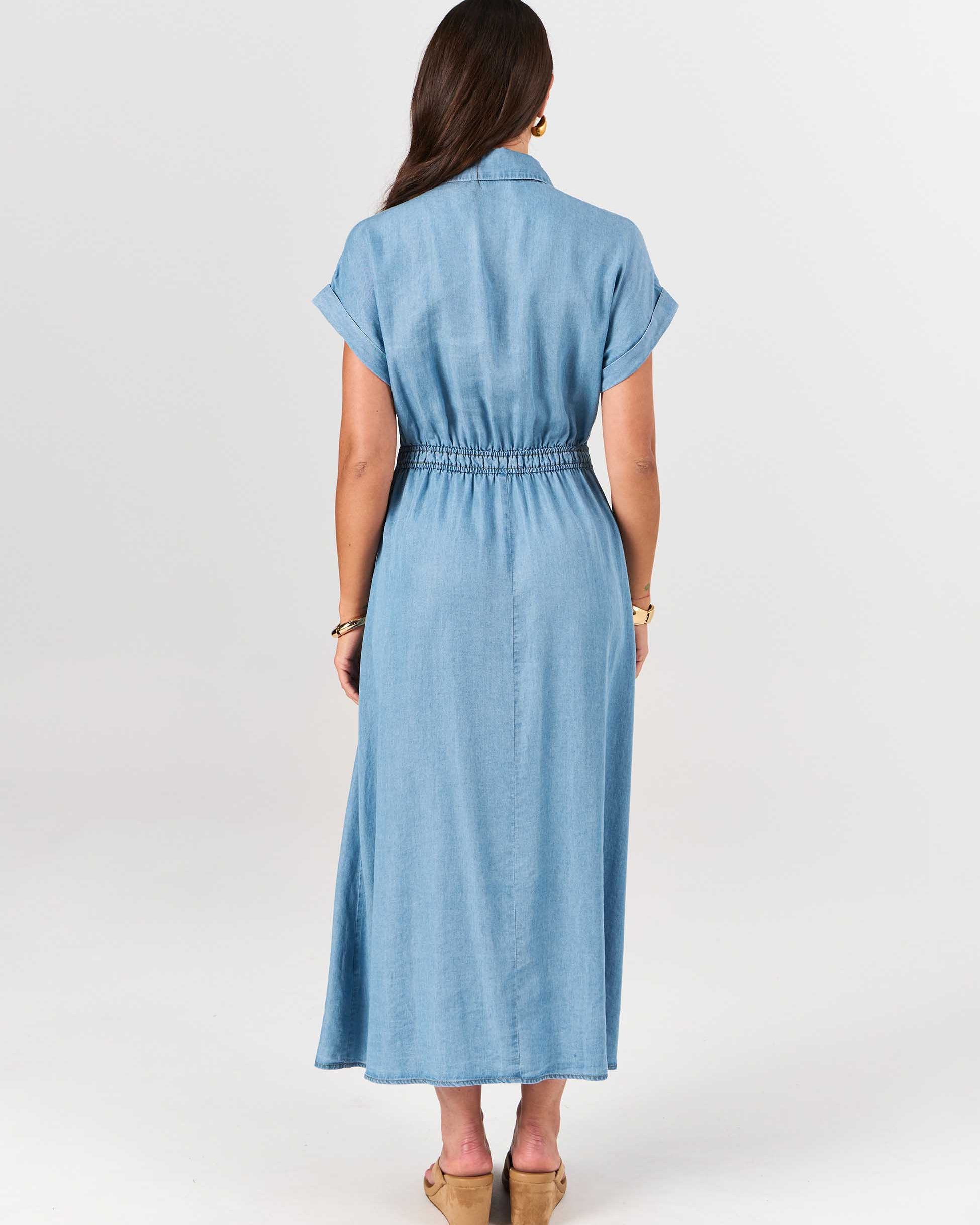 Capri Denim Tencel Dress - Light Denim