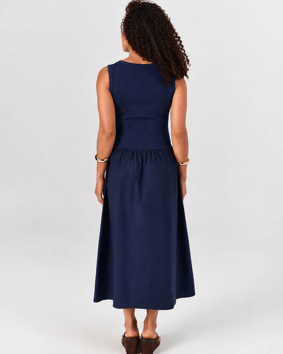 Aria Sleeveless Dress - Navy