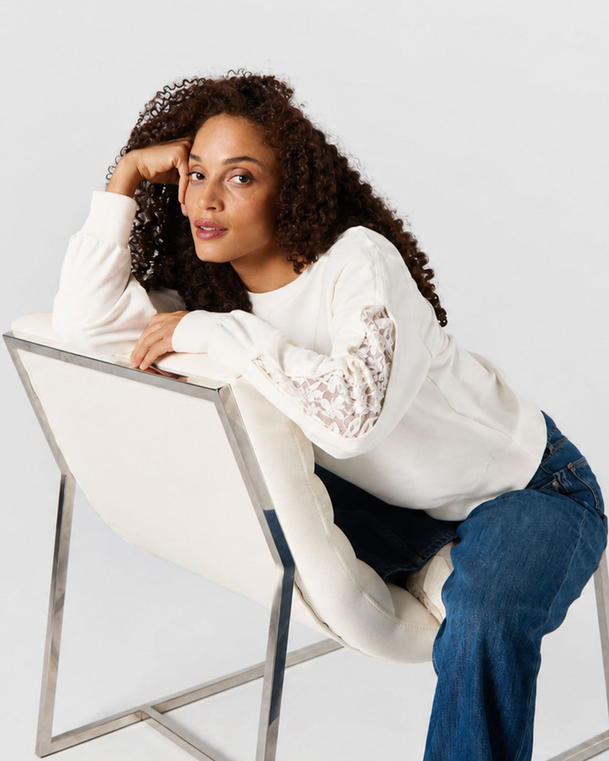 Lucy Sweatshirt - Soft White