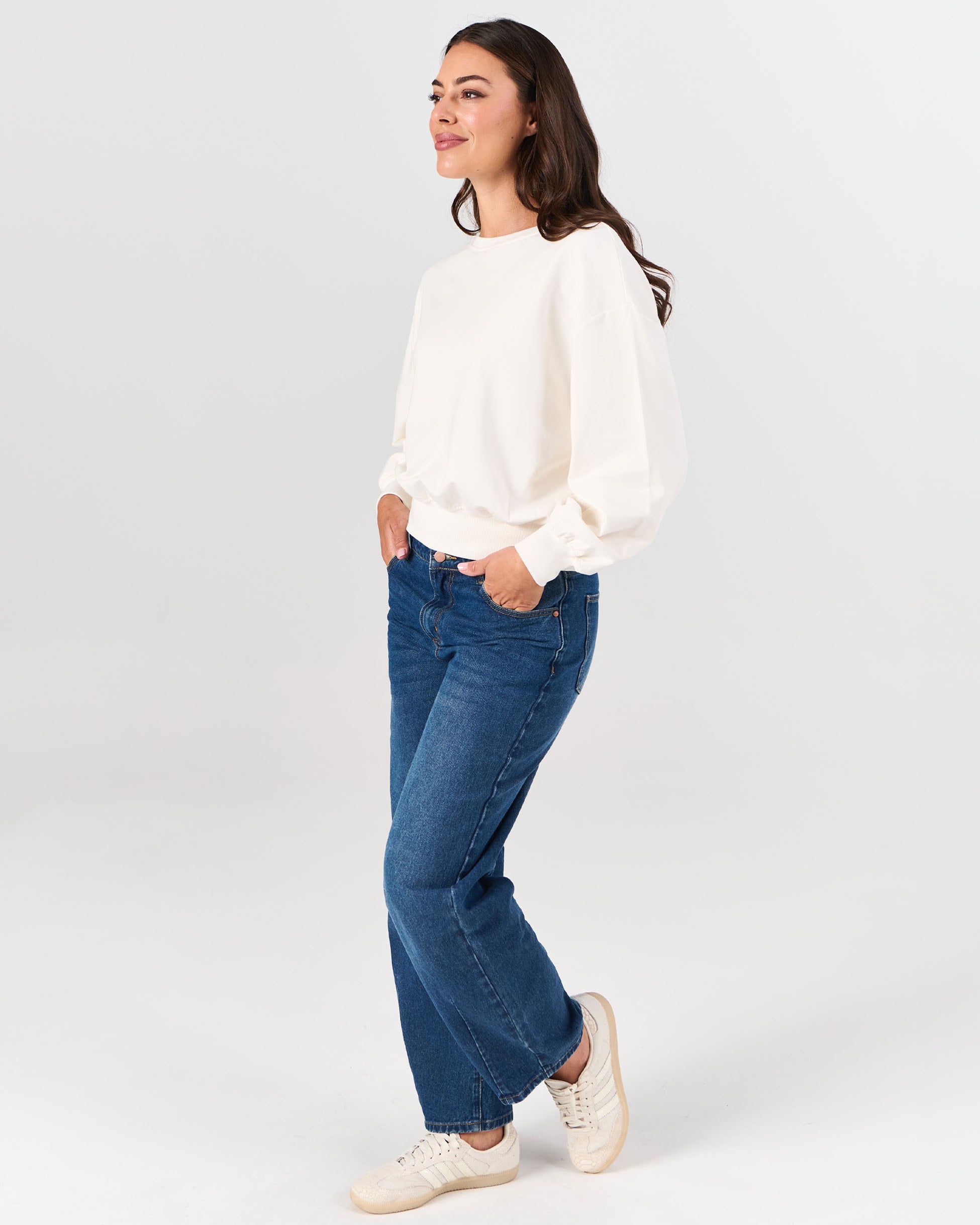 Samara Sweatshirt - Soft White