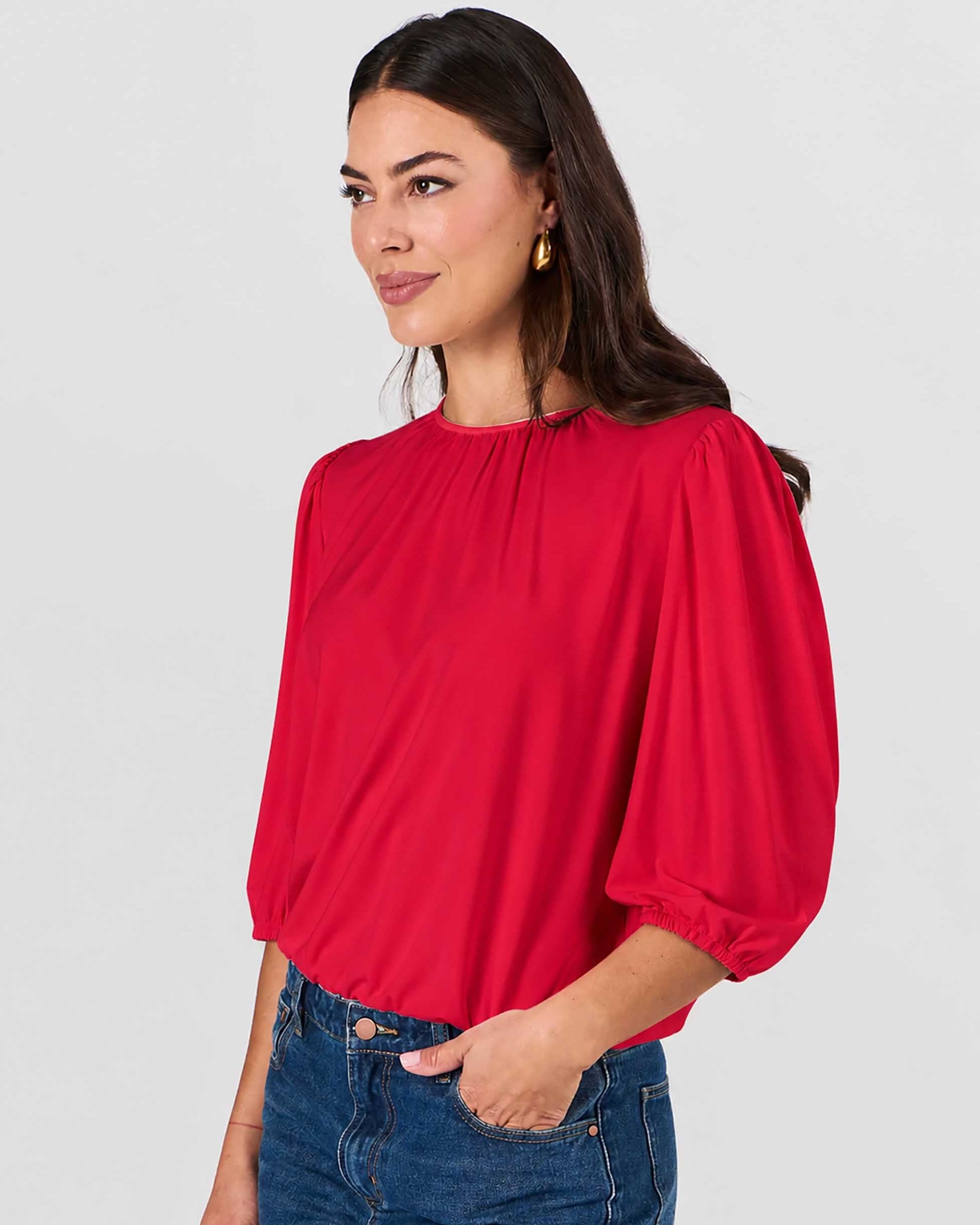 Millie Modal Top - Cherry