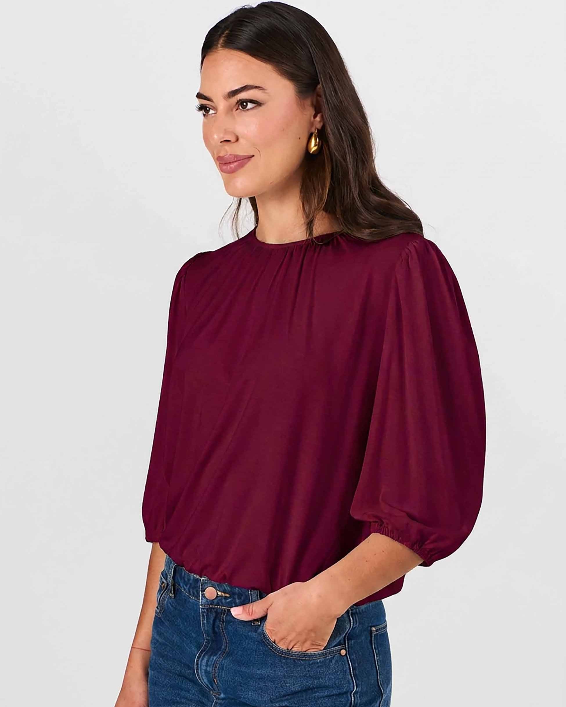 Millie Modal Top - Sangria