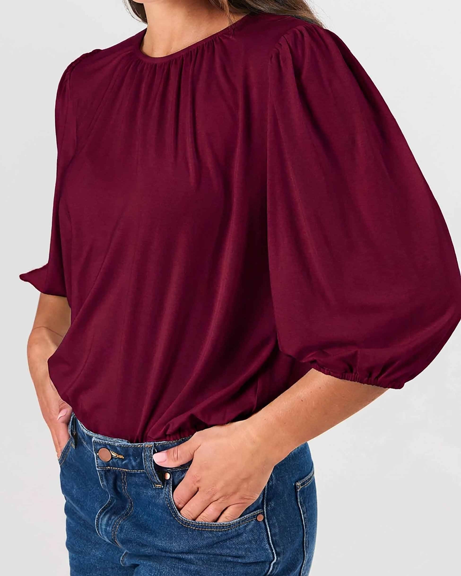 Millie Modal Top - Sangria