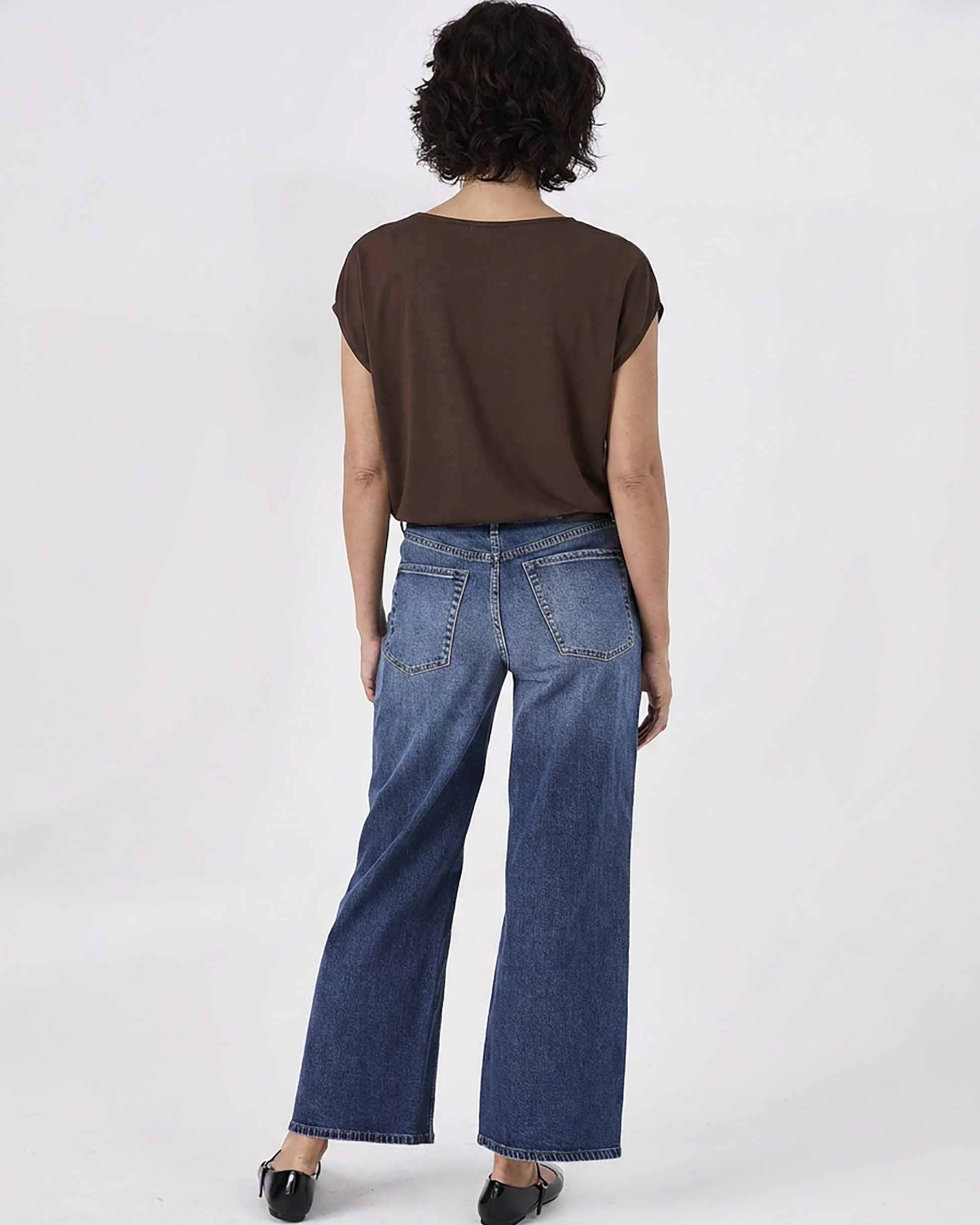 Modal Luxe Layer Tee - Coffee Bean