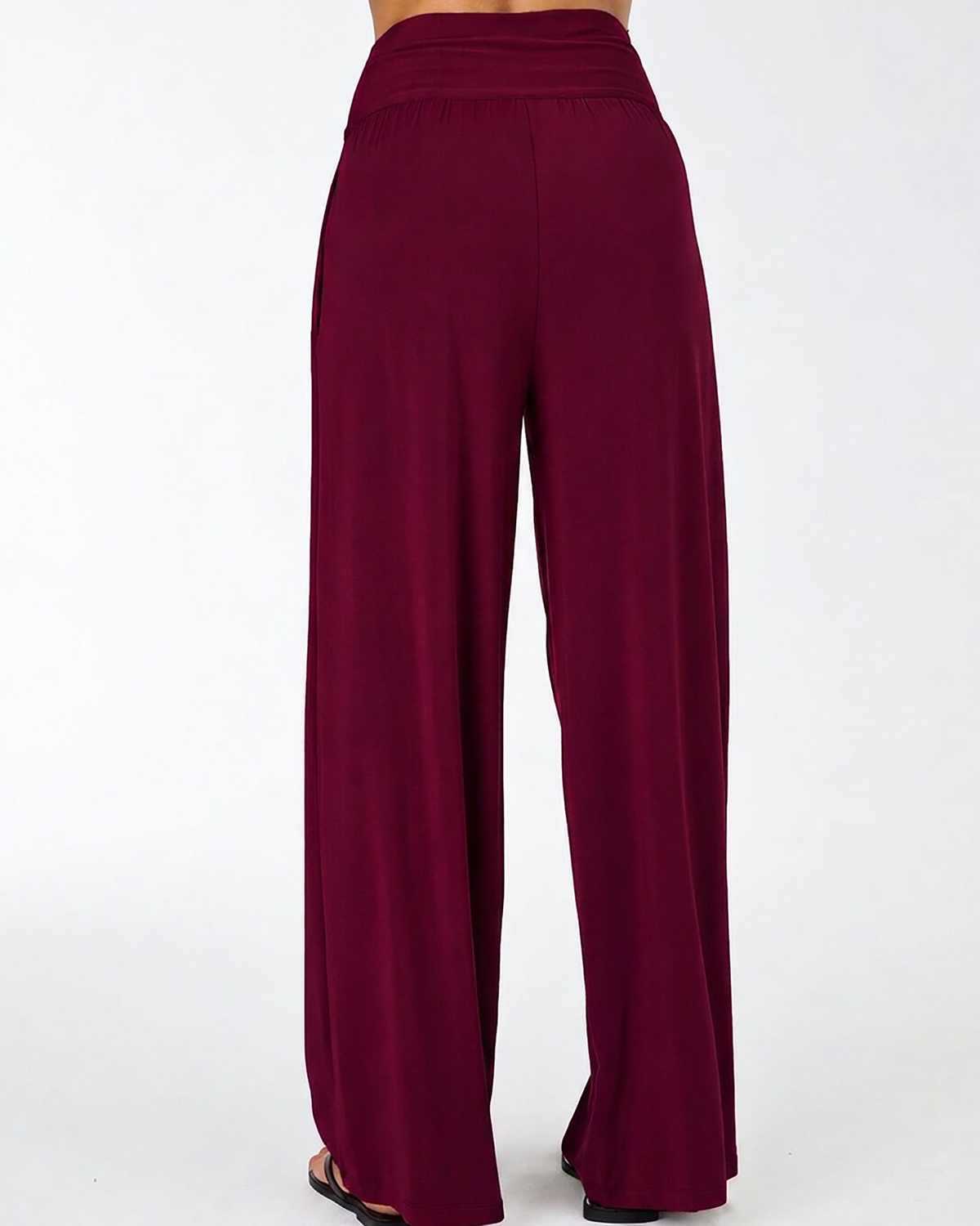 Nomad Modal Wide Leg Pant - Sangria