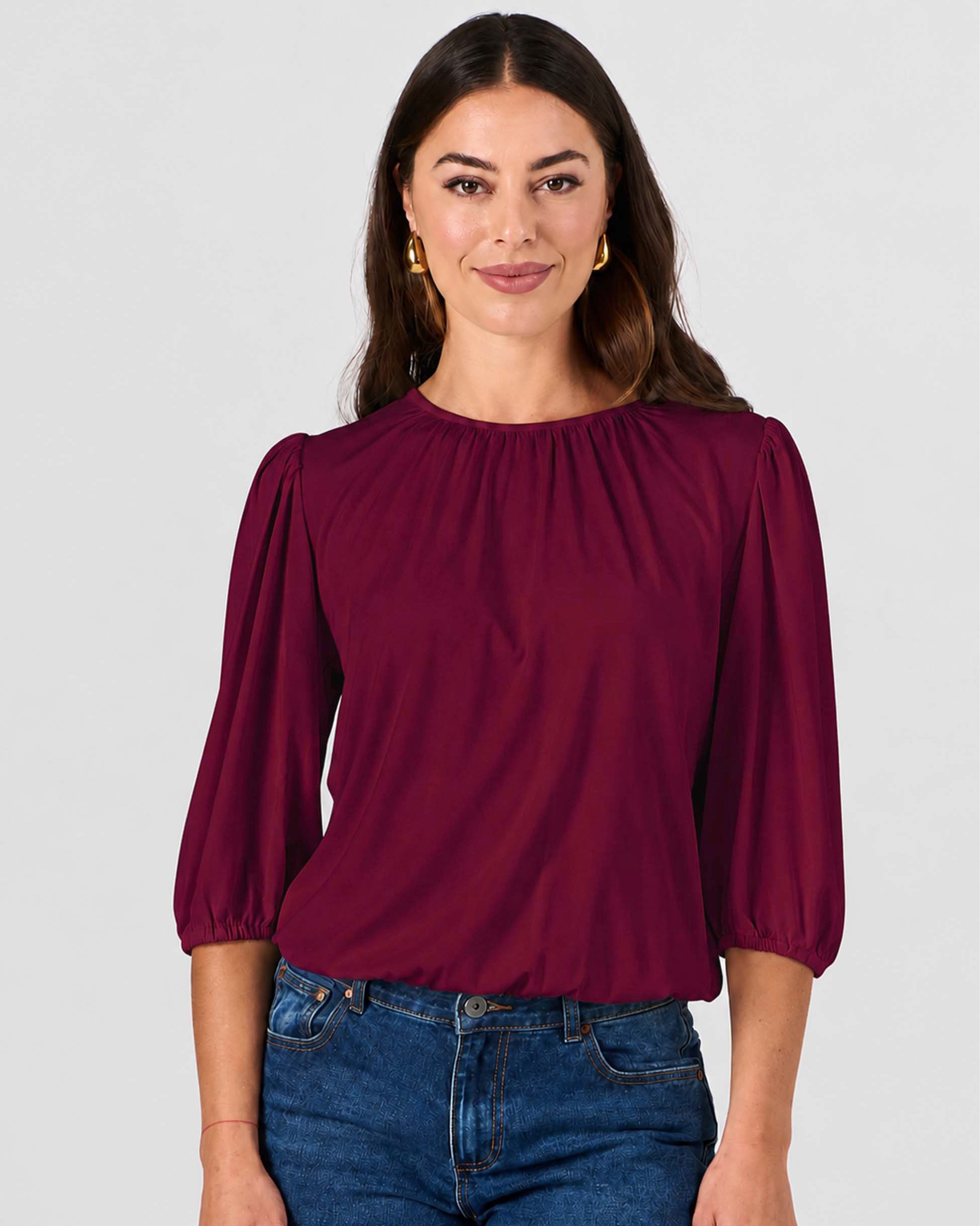 Millie Modal Top - Sangria