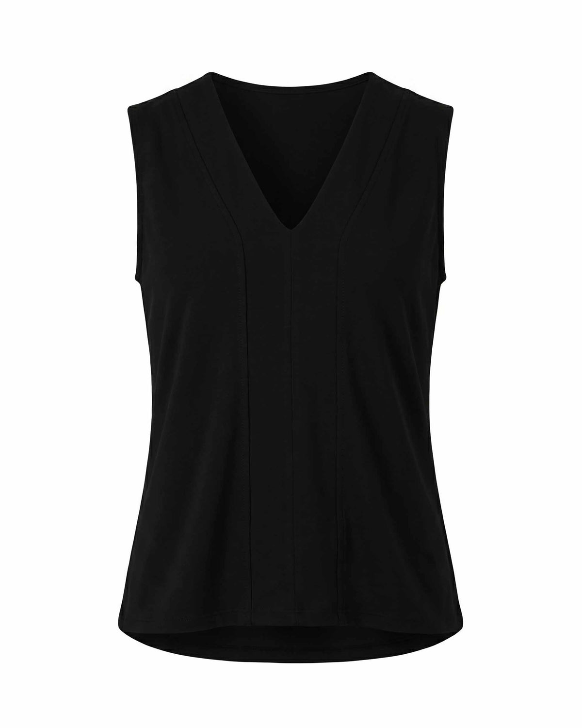 Laura V Neck Top - Black