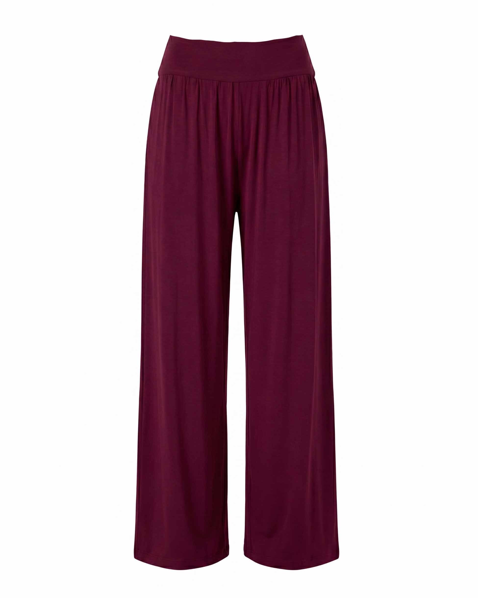 Nomad Modal Wide Leg Pant - Sangria