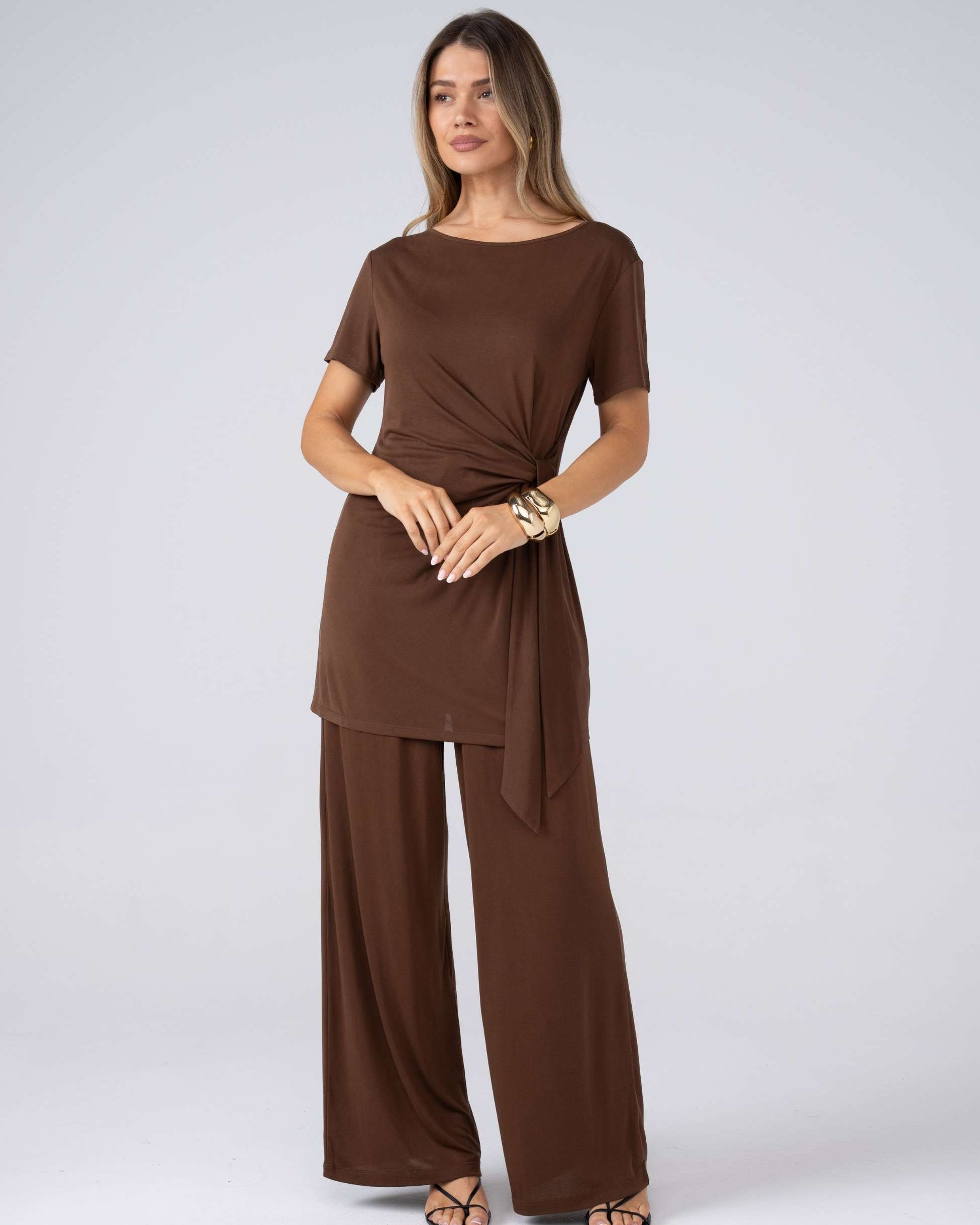 Layla Pant - Coffee Bean