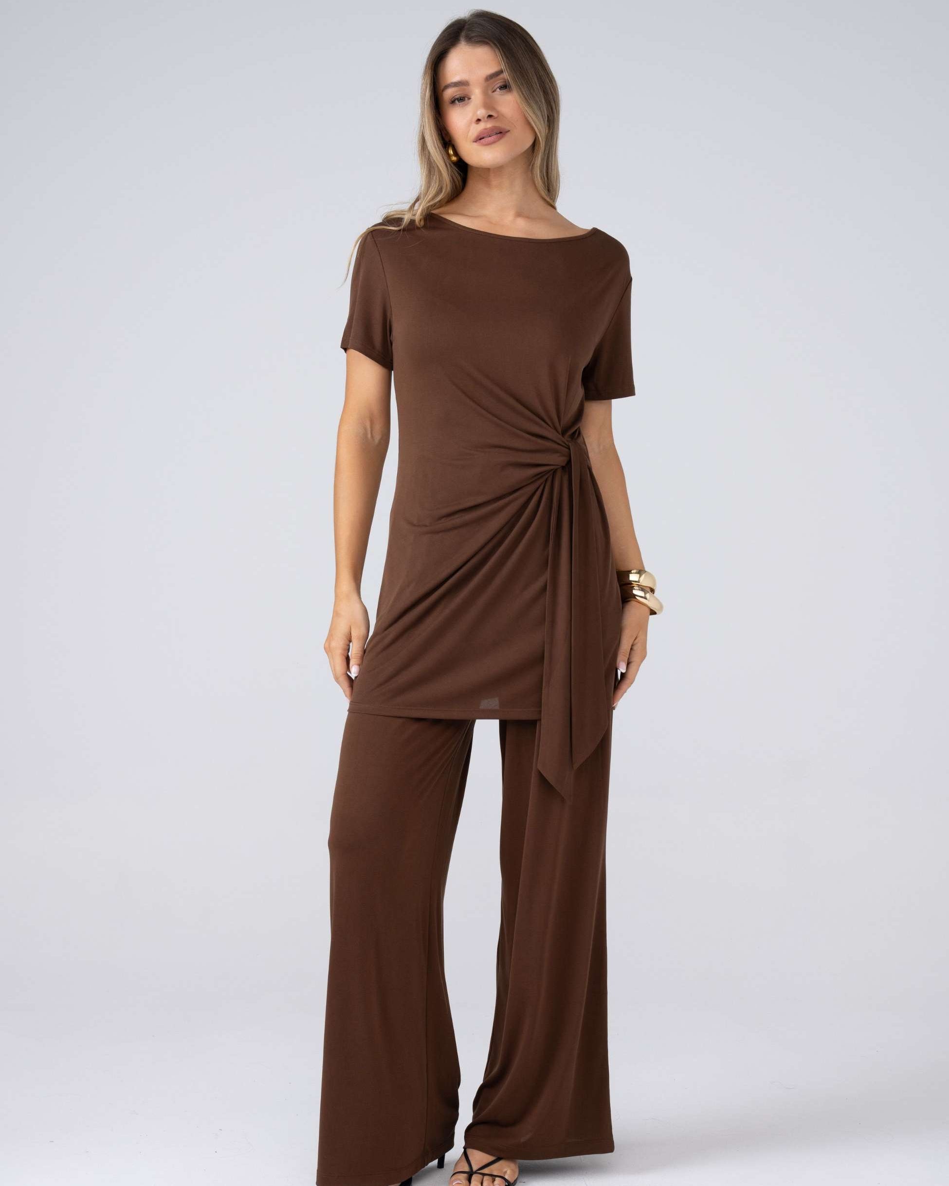 Layla Pant - Coffee Bean