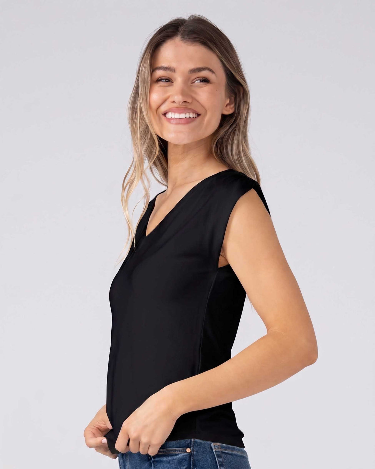 Katya Modal Top - Black