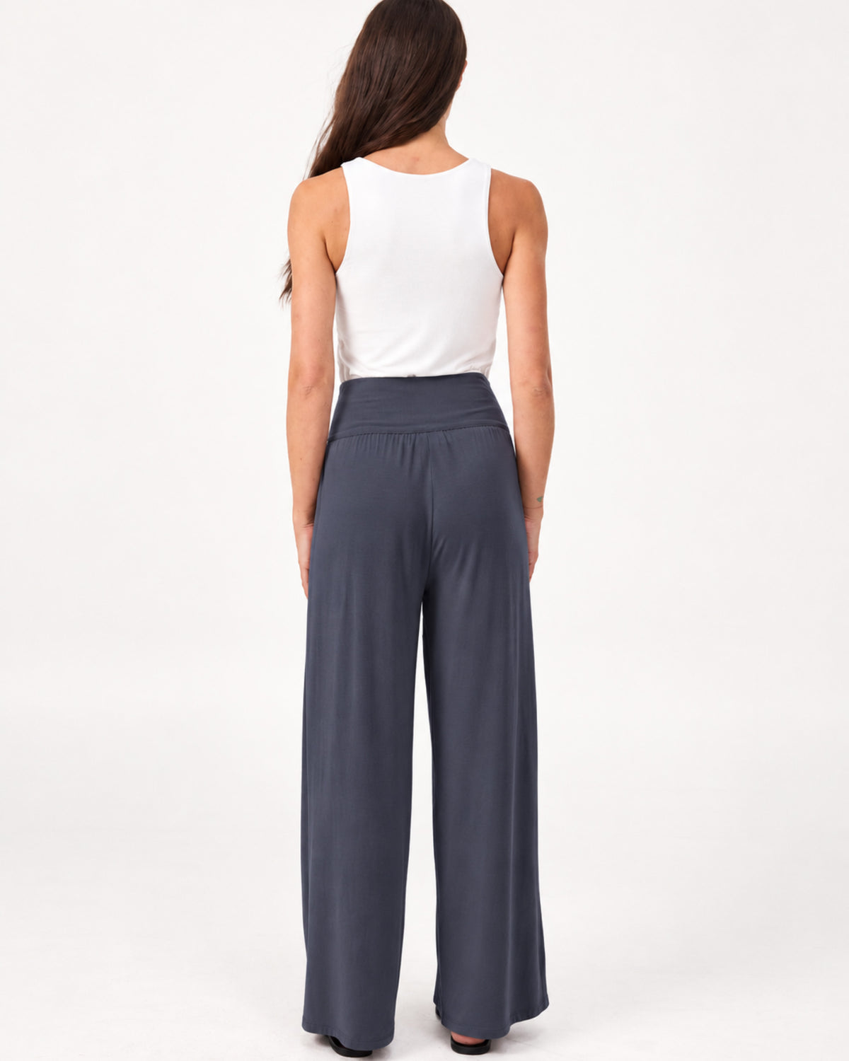 Nomad Modal Wide Leg Pant - Charcoal
