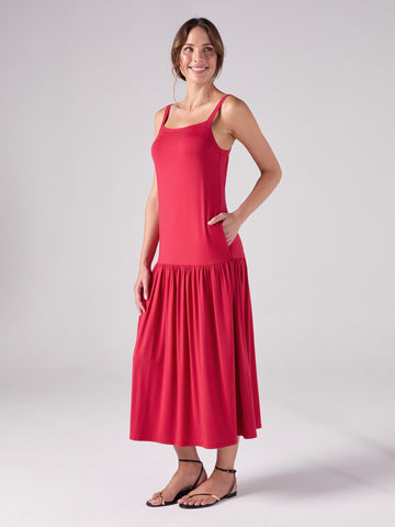 Alma Dress - Cherry