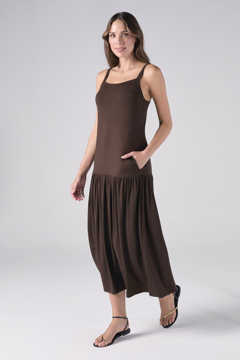 Alma Dress - Coffee Bean