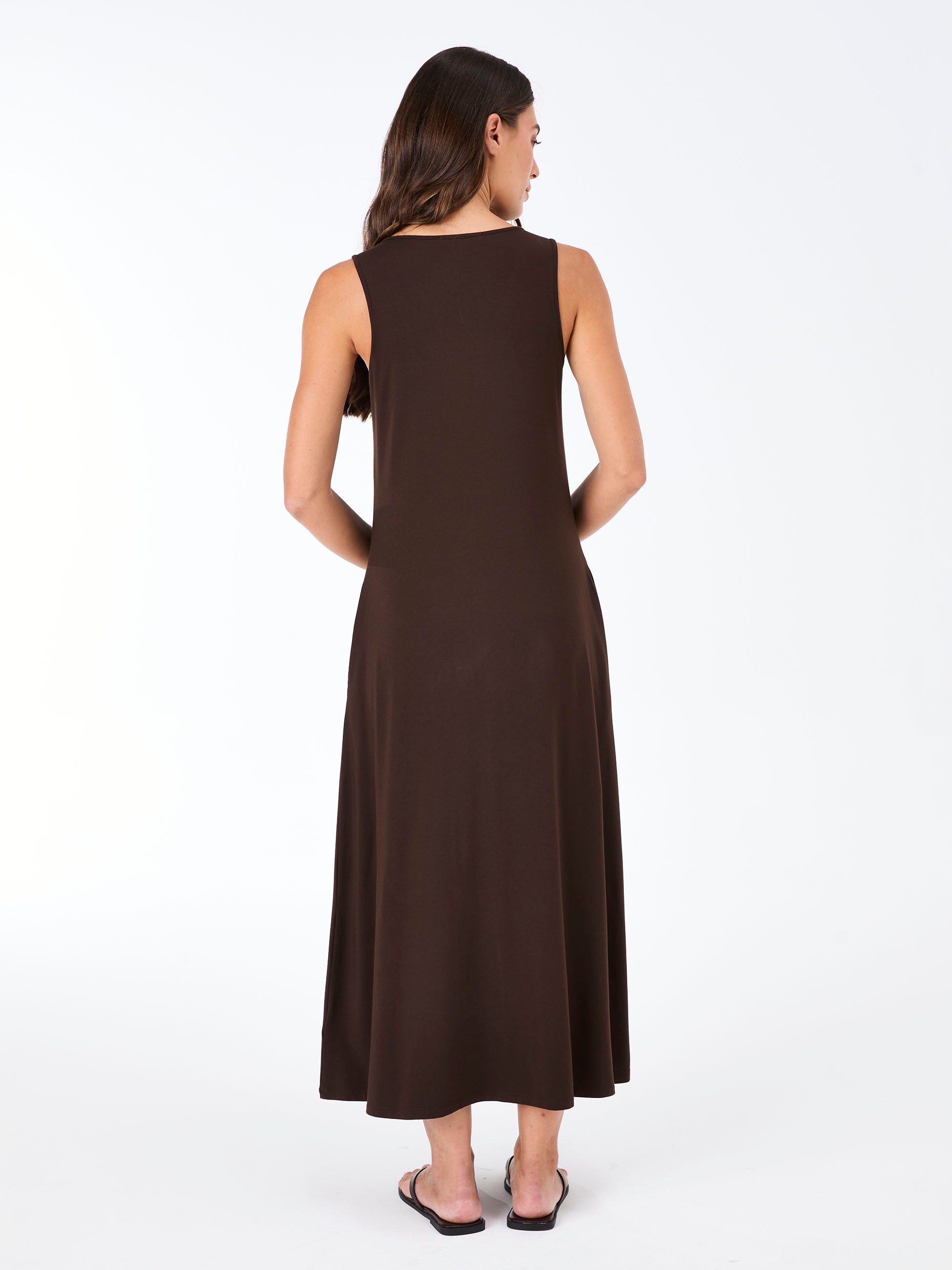 Dione Dress - Coffee Bean