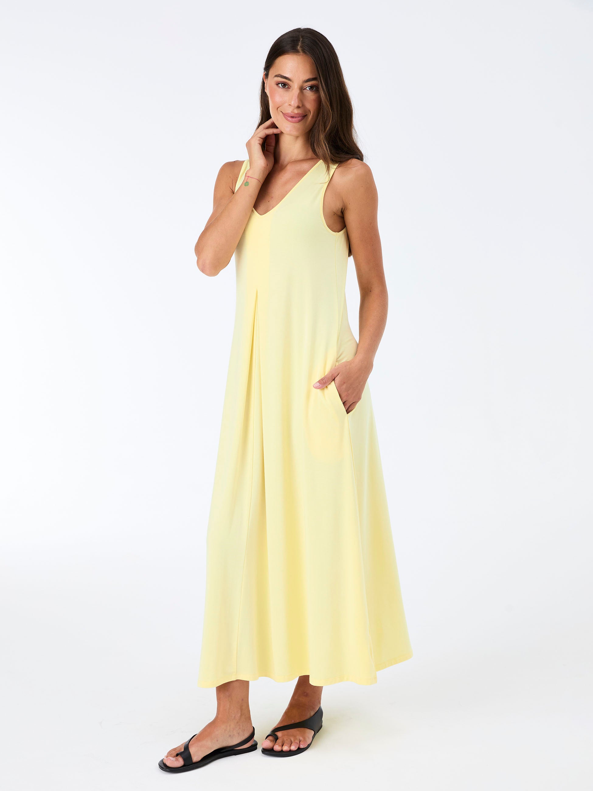Dione Dress - Pale Yellow