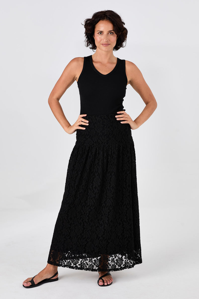 Chantelle Lace Skirt - Black