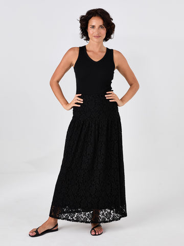 Chantelle Lace Skirt - Black