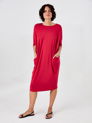 Easy Flow Dress - Cherry