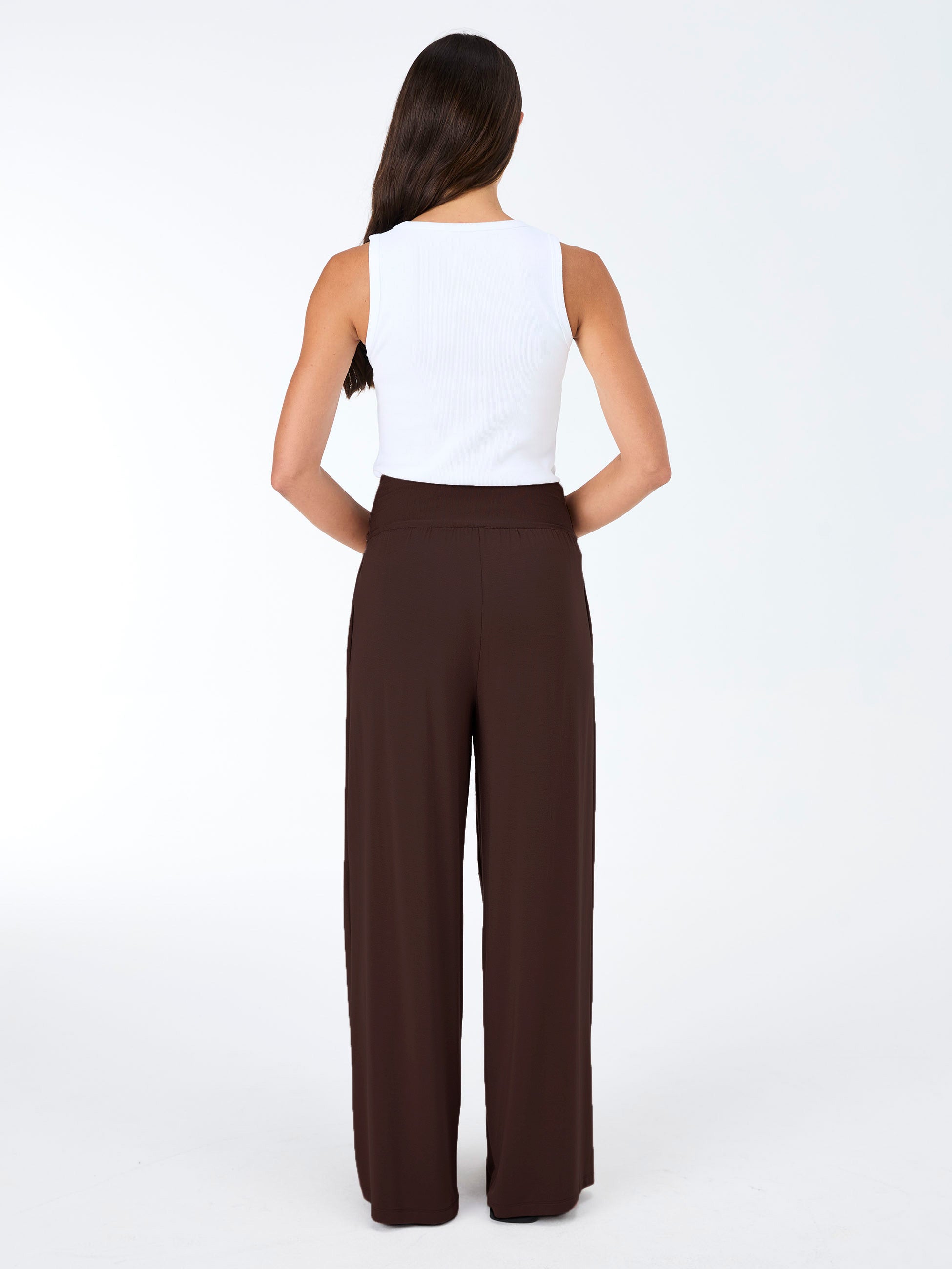 Nomad Modal Wide Leg Pant - Coffee Bean