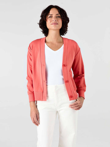 Leighton Sweat Top - Burnt Sienna