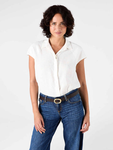 Laurel Linen Shirt White