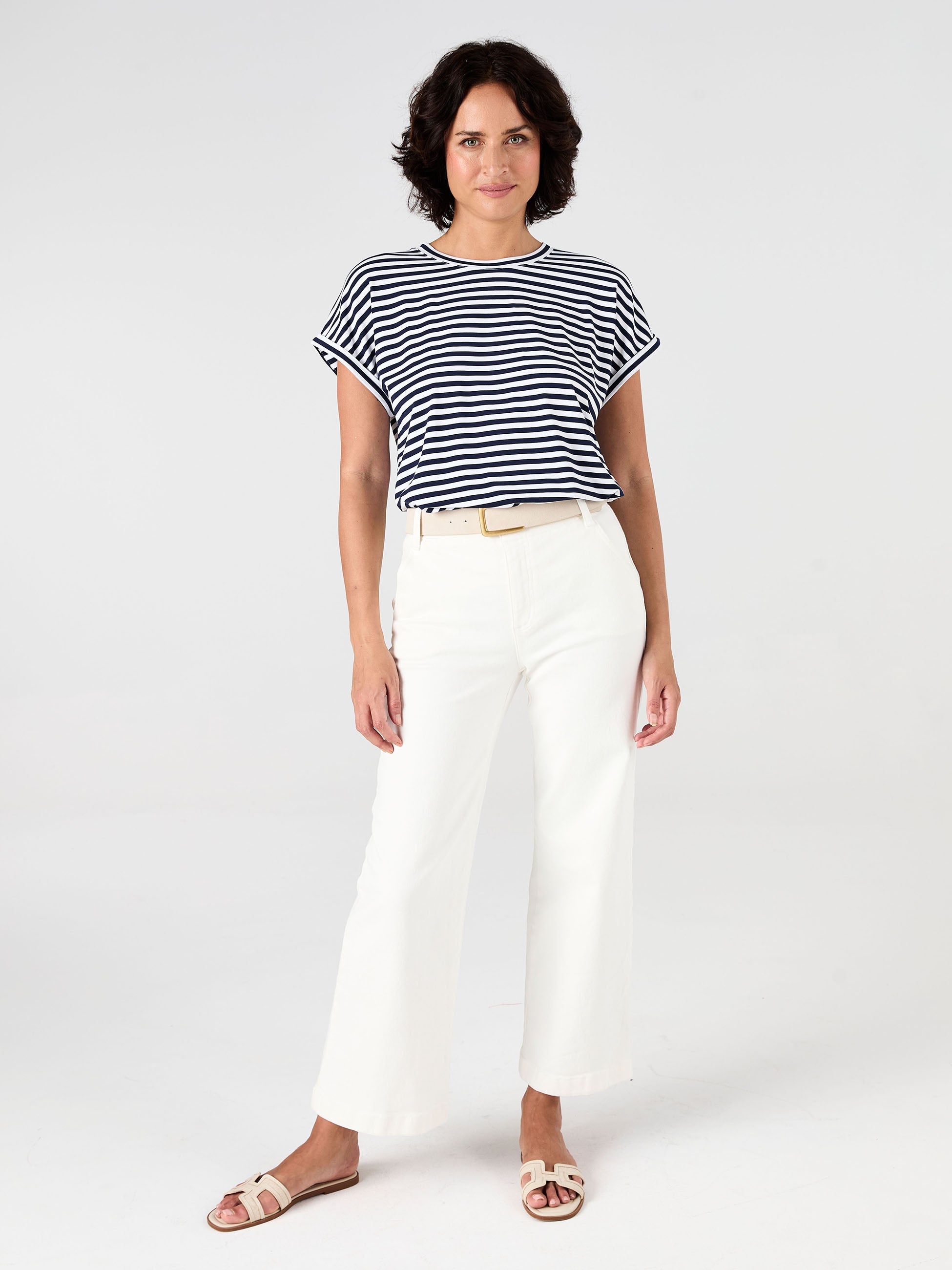 Jessica Oversized Tee - Navy