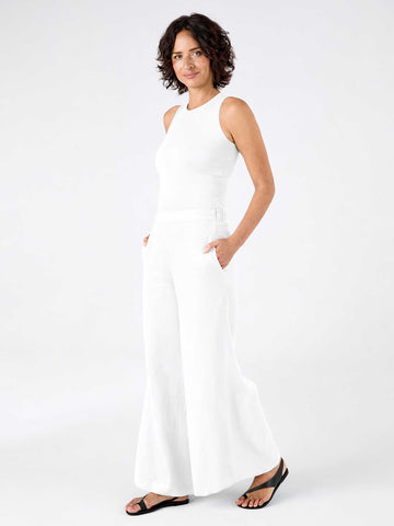 Laurel Linen Pant - White