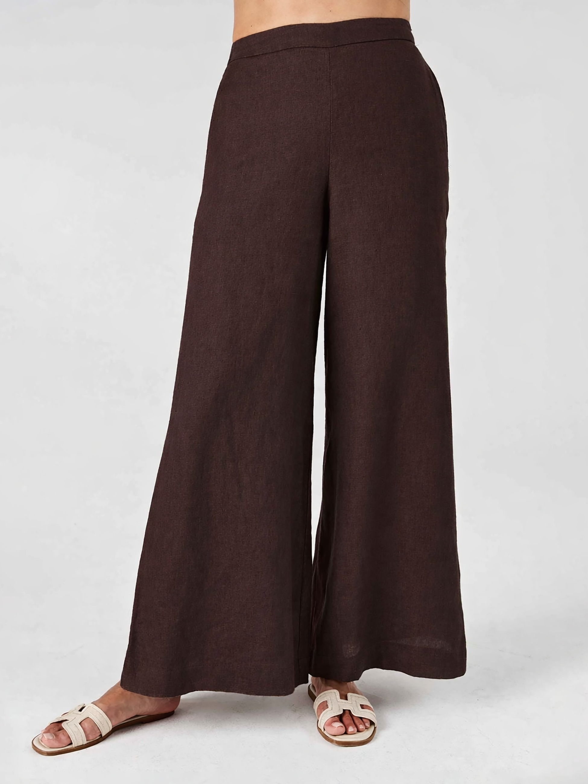 Laurel Linen Pant - Mocha