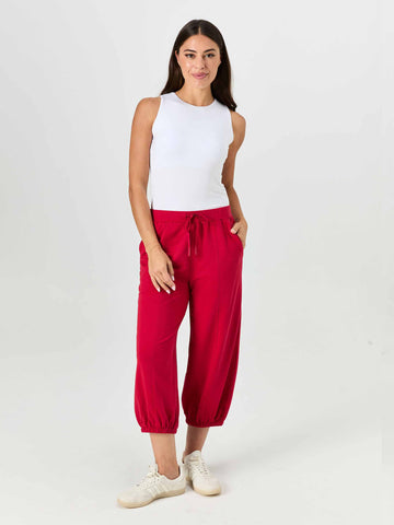 Dune Sweat Pant - Cherry