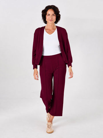 Tapered Sweat Pant - Sangria