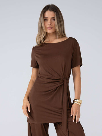 Layla Tunic - Coffee Bean