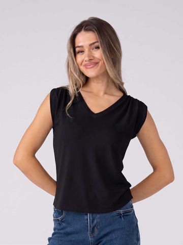 Katya Modal Top - Black