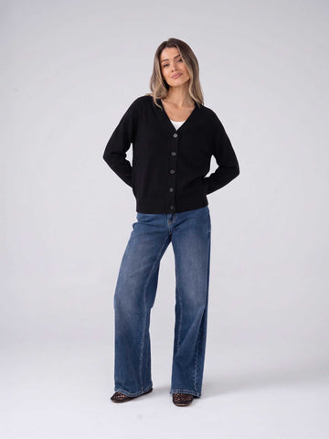 Riley Knit Cardigan - Black